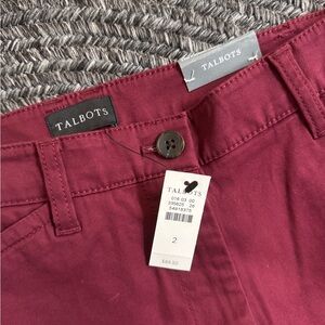 Talbot Burgundy Straight-Leg Pants